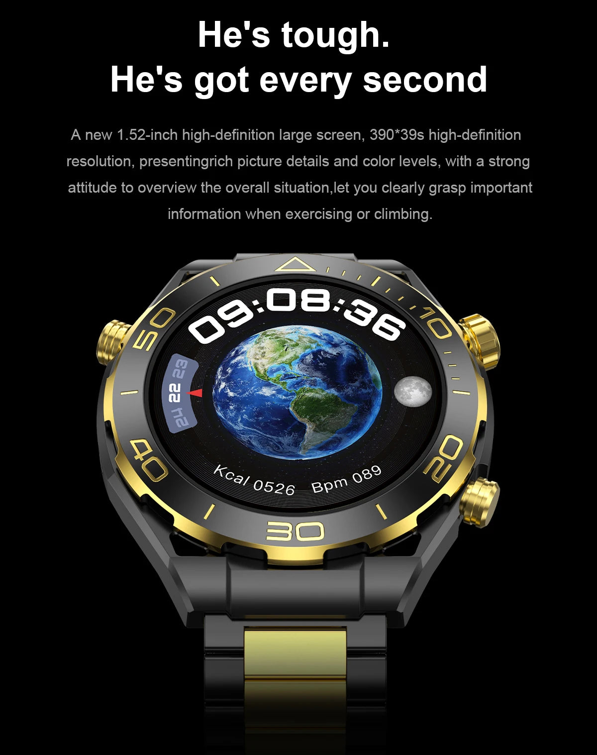 Men's Z91 Pro Max Smart Watch – HD Screen & AI Voice Assistant