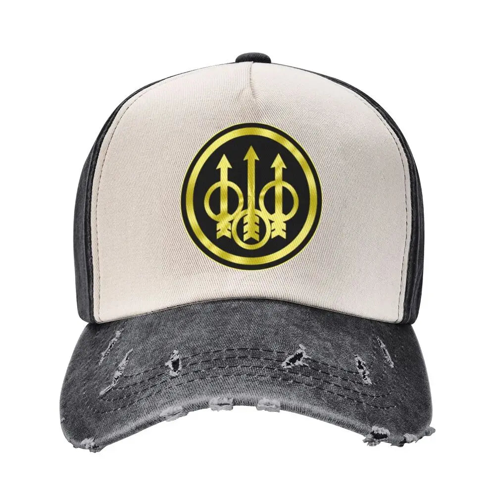 Classic Beretta Logo Baseball Cap with Distressed Design