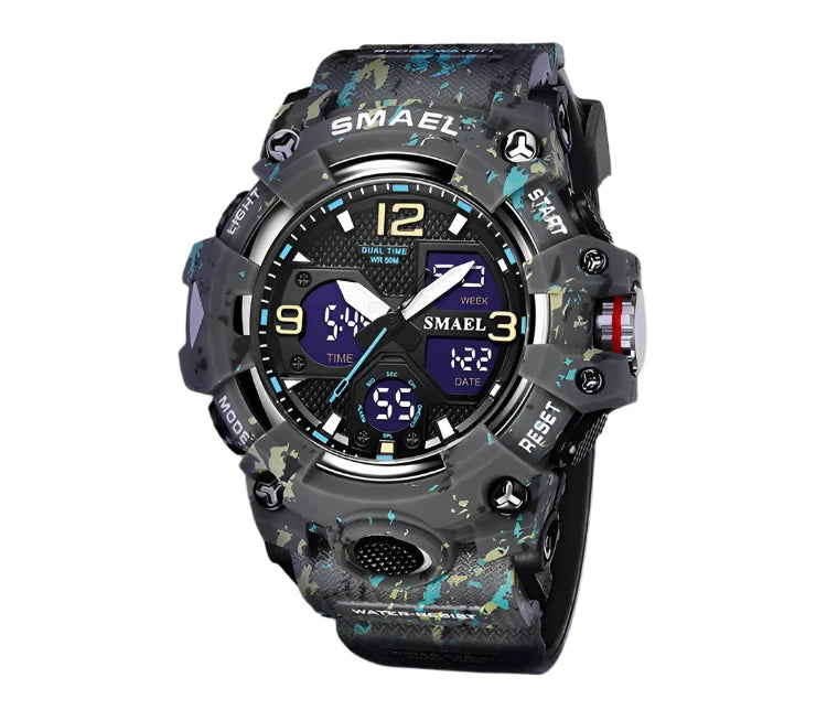 New Camouflage Military Watch – Outdoor Sport, Waterproof & Multi-Function