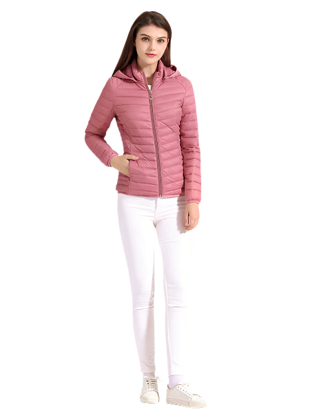 Women’s Lightweight Hooded Puffer Jacket – Warm, Waterproof & Stylish