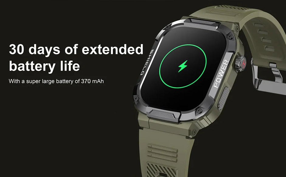2024 Military-Grade Smartwatch – Rugged, Waterproof, and Ready for Action