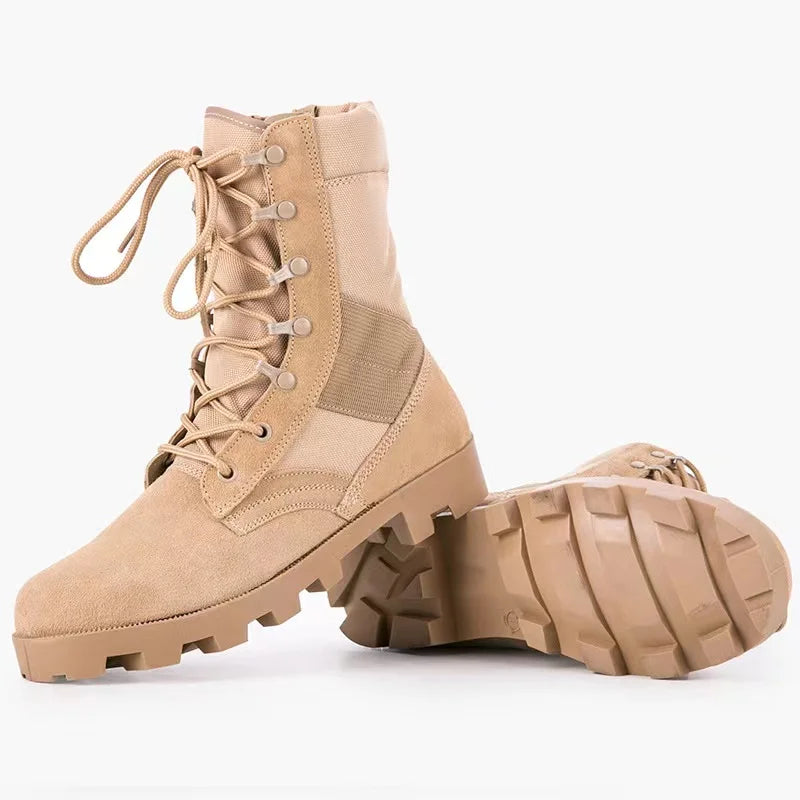Tactical High-Top Boots – Shock-Absorbing and Durable for Outdoor Adventures