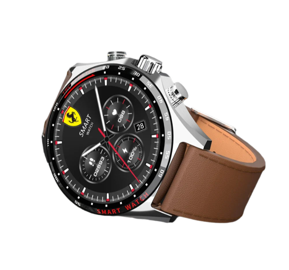 Stainless Steel Smartwatch: 1.58'' Display, Bluetooth Calling, Wireless Charging