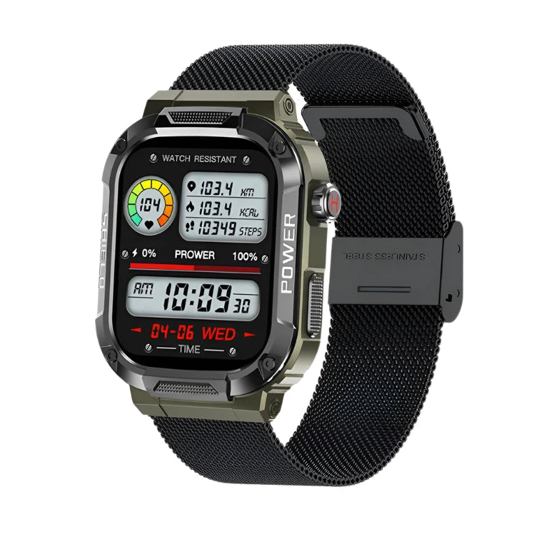 2024 Military-Grade Smartwatch – Rugged, Waterproof, and Ready for Action