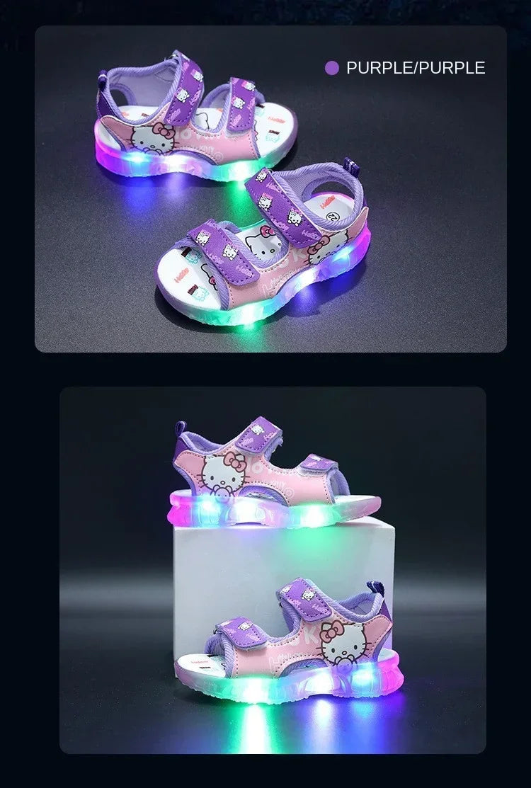 Hello Kitty LED Light Sandals – Cute & Comfy Summer Shoes for Toddlers