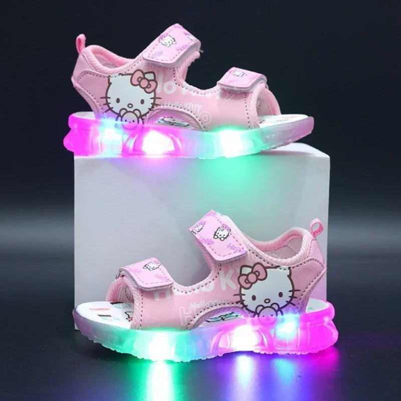 Hello Kitty LED Light Sandals – Cute & Comfy Summer Shoes for Toddlers