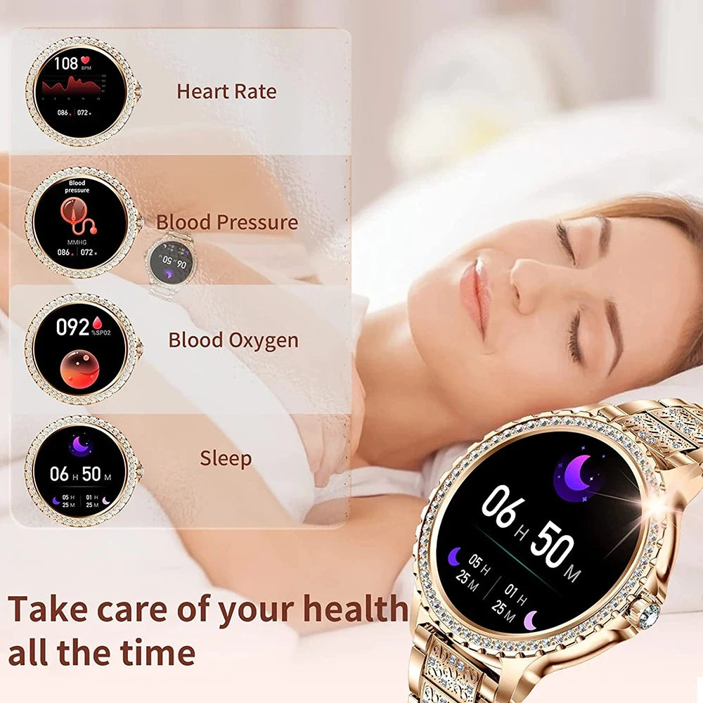 Smart Watch with Heart Rate & Blood Oxygen Monitoring – Stylish Bracelet