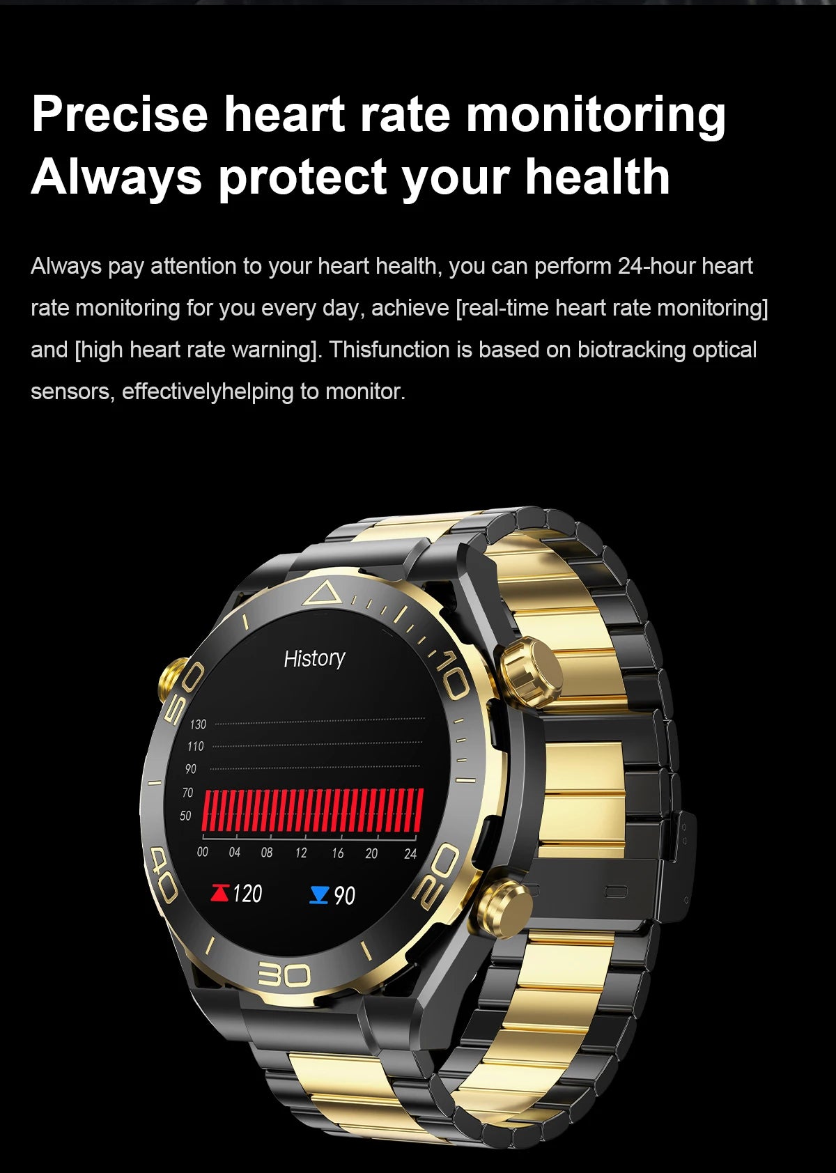 Men's Z91 Pro Max Smart Watch – HD Screen & AI Voice Assistant