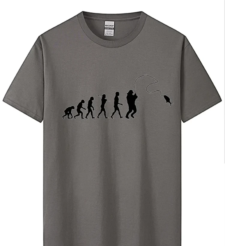 Evolution Fishing T-Shirt | Funny Fish Joke Tee
