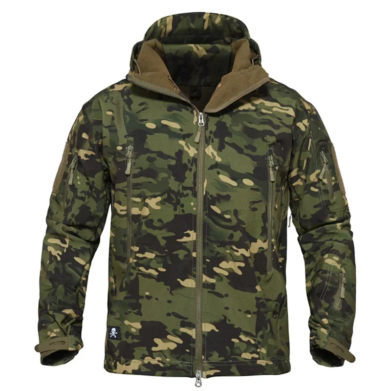Men's High-Quality Tactical Soft Shell Hooded Coat