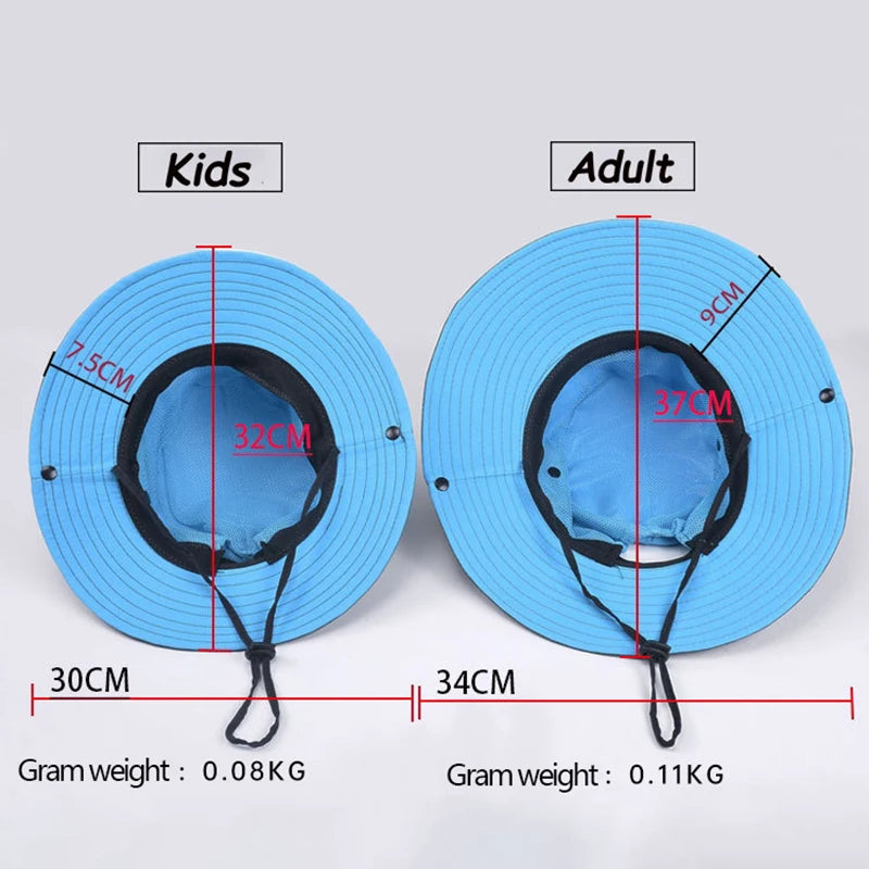 Adjustable Bucket Hat with a Hole for Ponytail