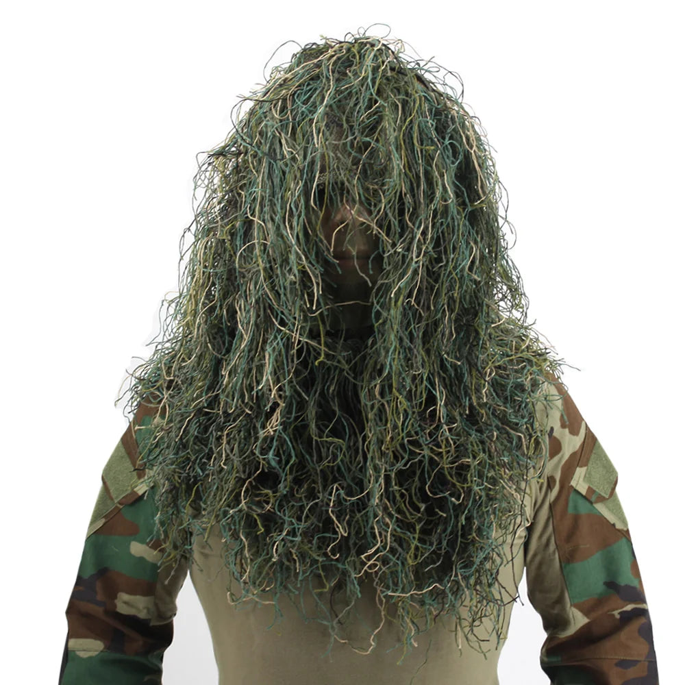 3D Tactical Airsoft Sniper Ghillie Suit Hood