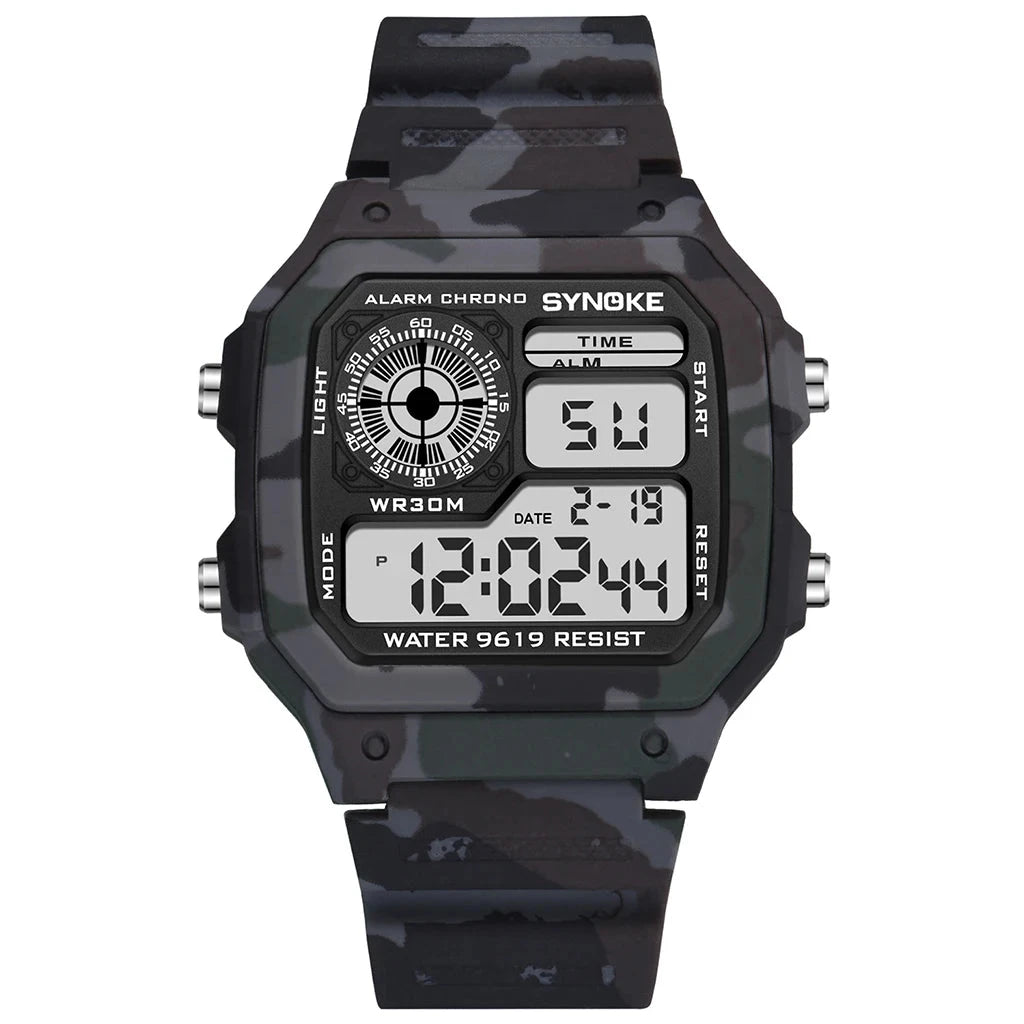 Outdoor Military Digital Watch for Men – Rugged, Fashionable & Multifunctional