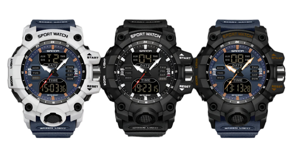 Luxury G Style Men's Electronic Sports Watch – LED Analog Digital Military Chronograph