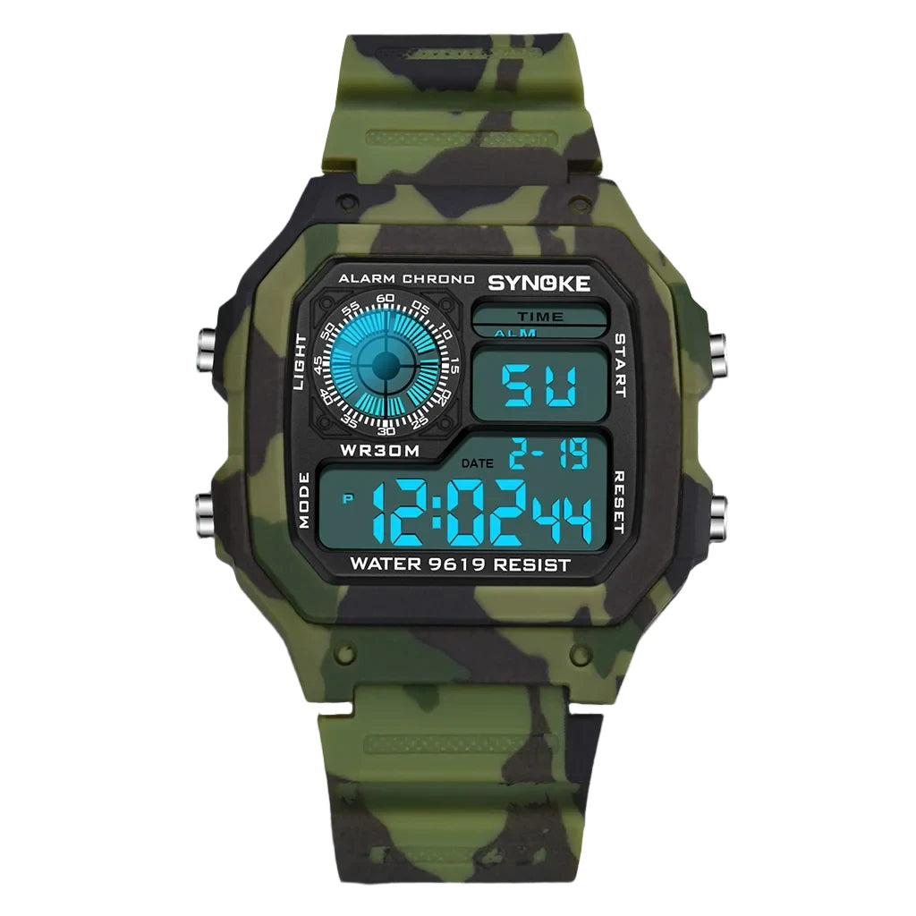 Outdoor Military Digital Watch for Men – Rugged, Fashionable & Multifunctional