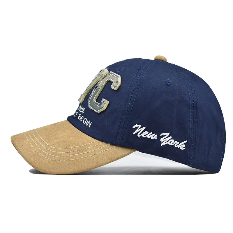 Retro-Style New York Snapback Baseball Cap