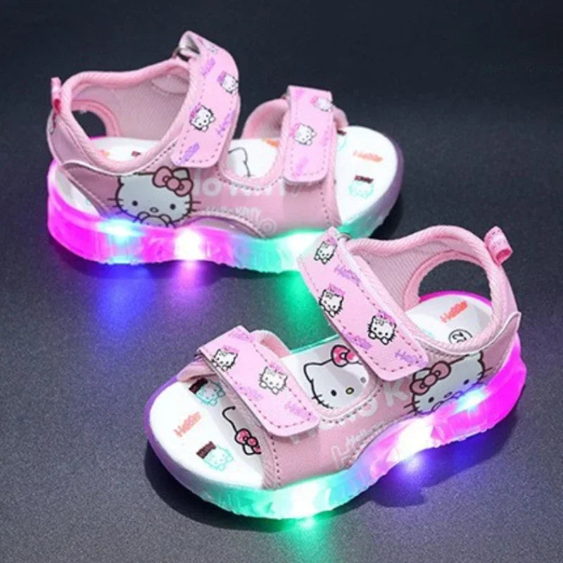 Hello Kitty LED Light Sandals – Cute & Comfy Summer Shoes for Toddlers