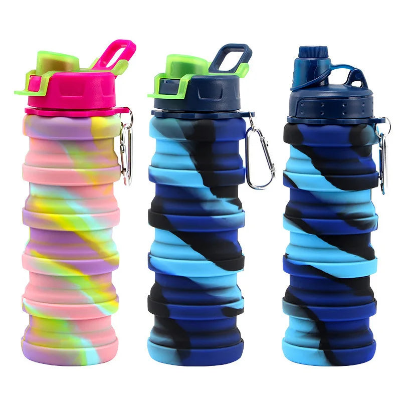 Portable Silicone Folding Water Cup – Lightweight & Camouflage Design