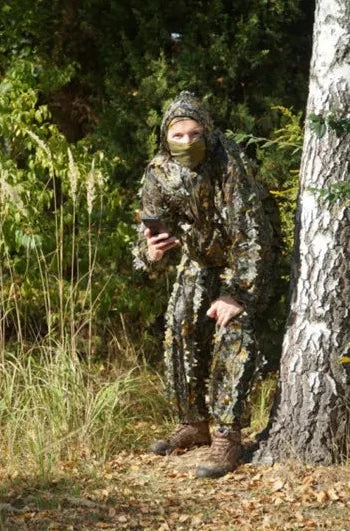 Durable 3D Leaf Ghillie Suit for Hunting & Tactical Adventures