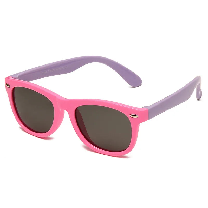 Classic Kids Silicone Sunglasses – Durable UV400 Protection for Boys & Girls