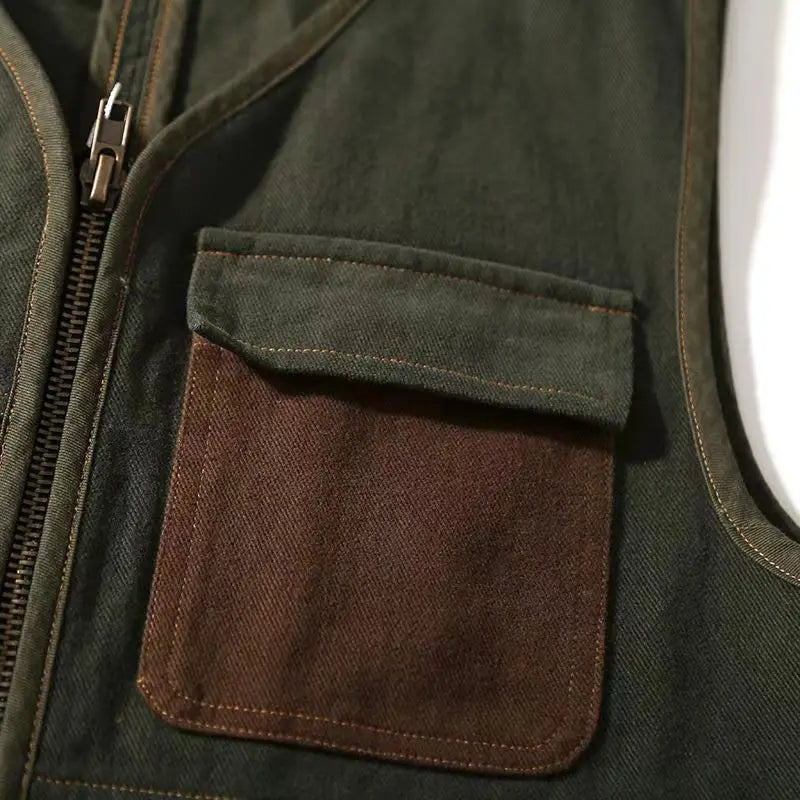 Heavyweight Fishing / Shooting Vest, Multiple Pockets with Zipper - High Quality