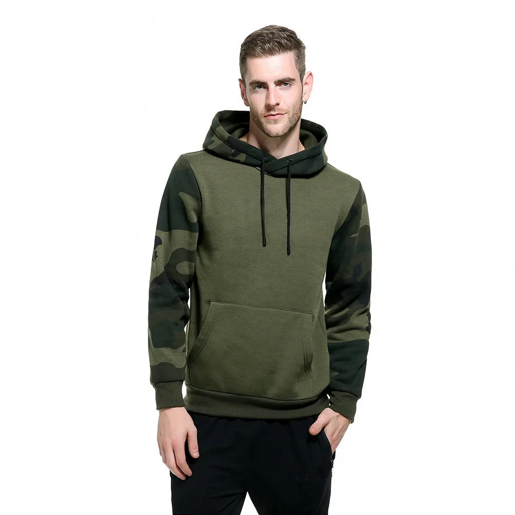 Camouflage Sweater Hooded Jacket