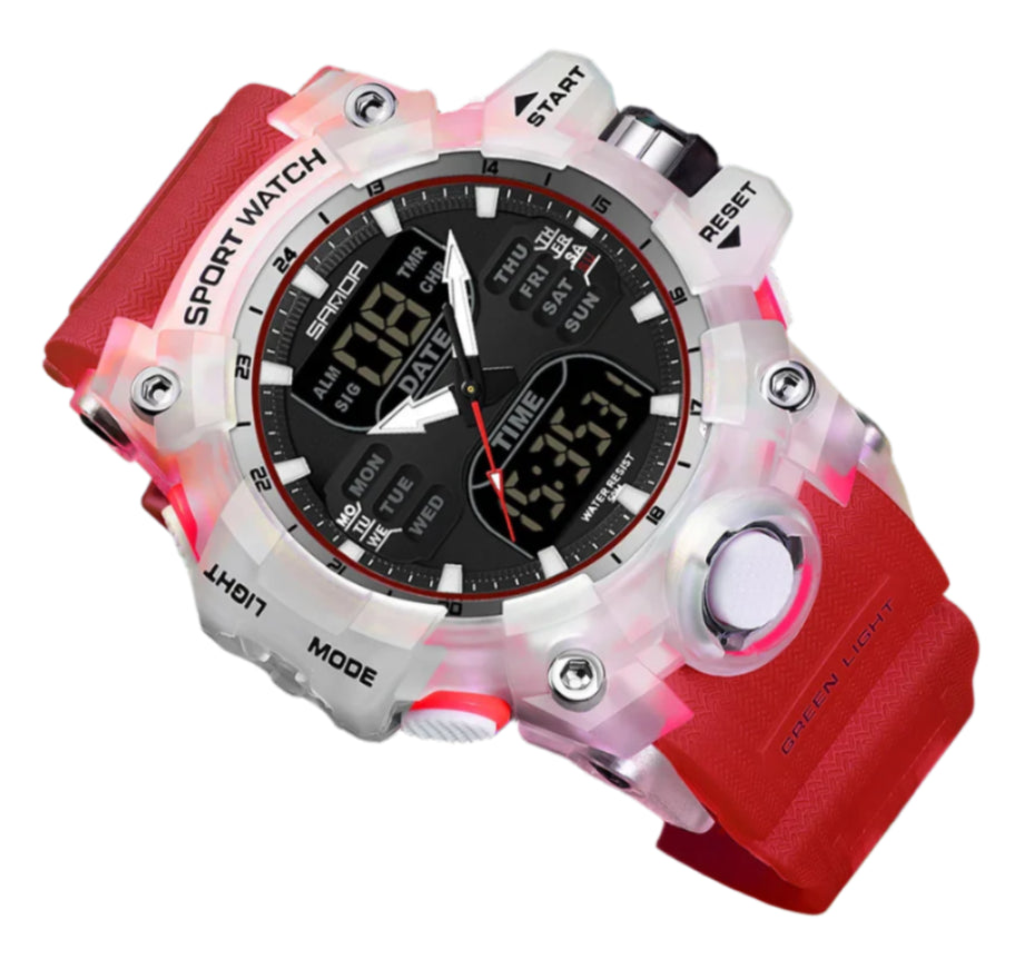 Luxury G Style Men's Electronic Sports Watch – LED Analog Digital Military Chronograph