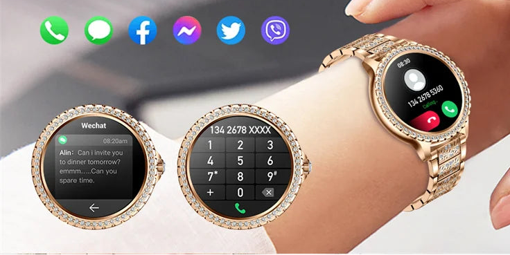 Smart Watch with Heart Rate & Blood Oxygen Monitoring – Stylish Bracelet