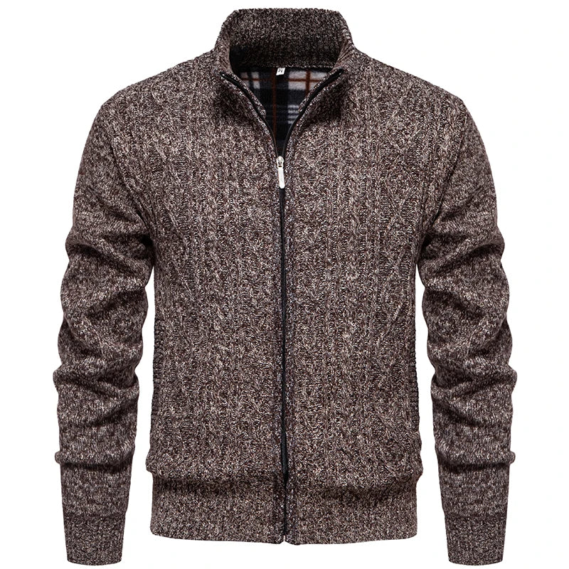Men's Zippered Cardigan – Cozy and Stylish for Autumn & Winter