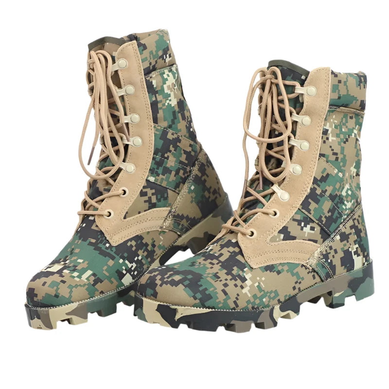 Tactical High-Top Boots – Shock-Absorbing and Durable for Outdoor Adventures