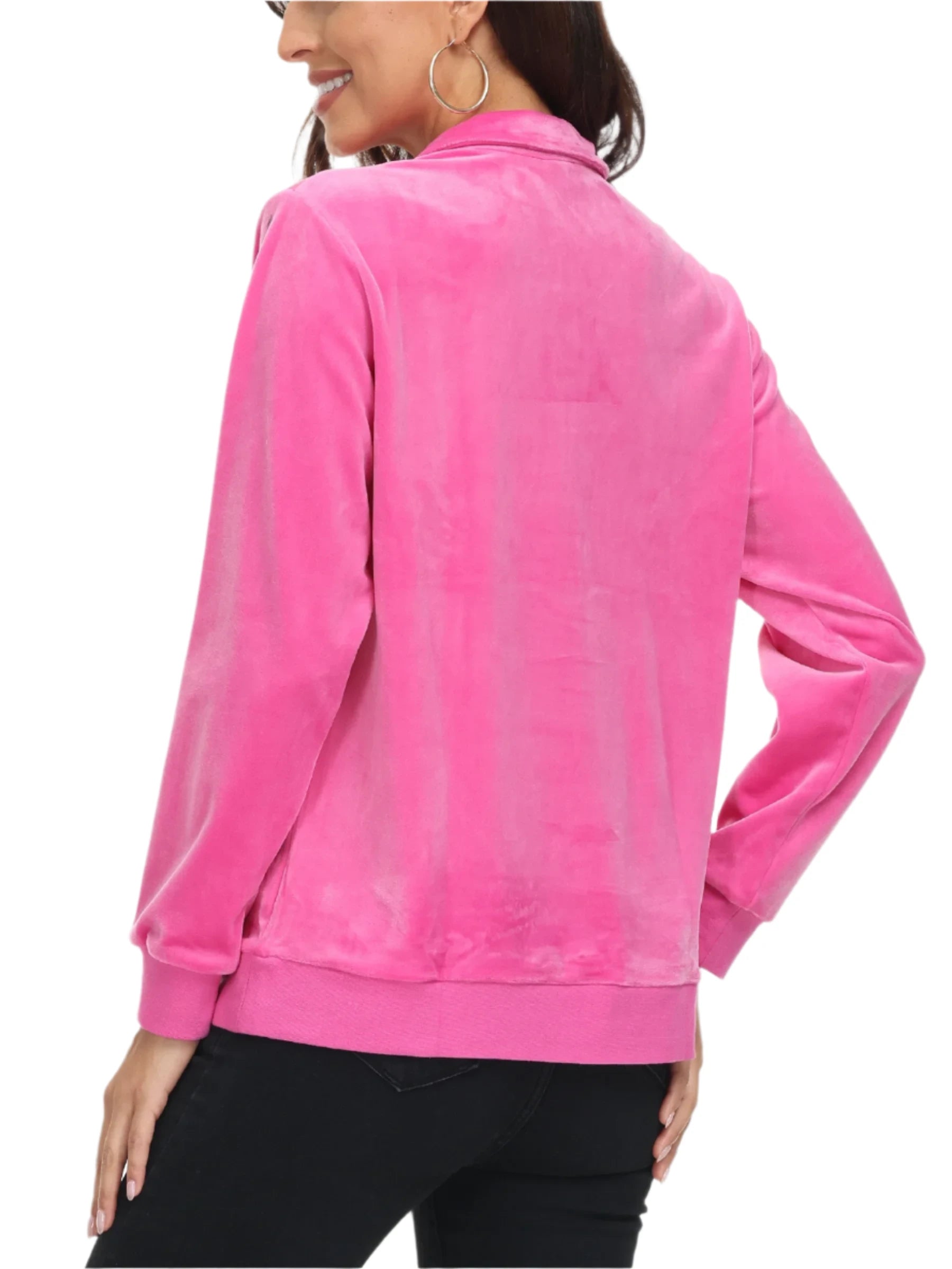 Fashion Half Zip Fleece Velour Sweatshirts – Cozy & Stylish for Every Adventure