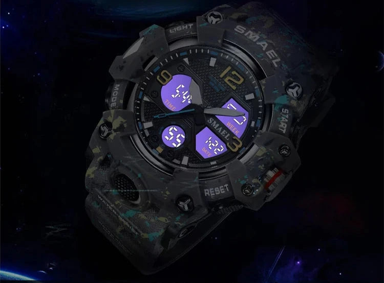 New Camouflage Military Watch – Outdoor Sport, Waterproof & Multi-Function