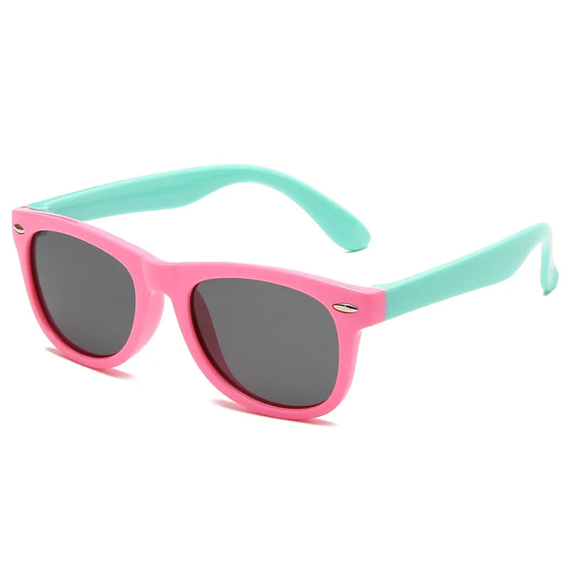 Classic Kids Silicone Sunglasses – Durable UV400 Protection for Boys & Girls