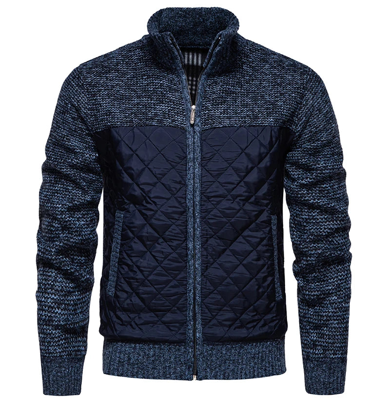 Men's Knitwear Stand Collar Cardigan – Warm & Versatile