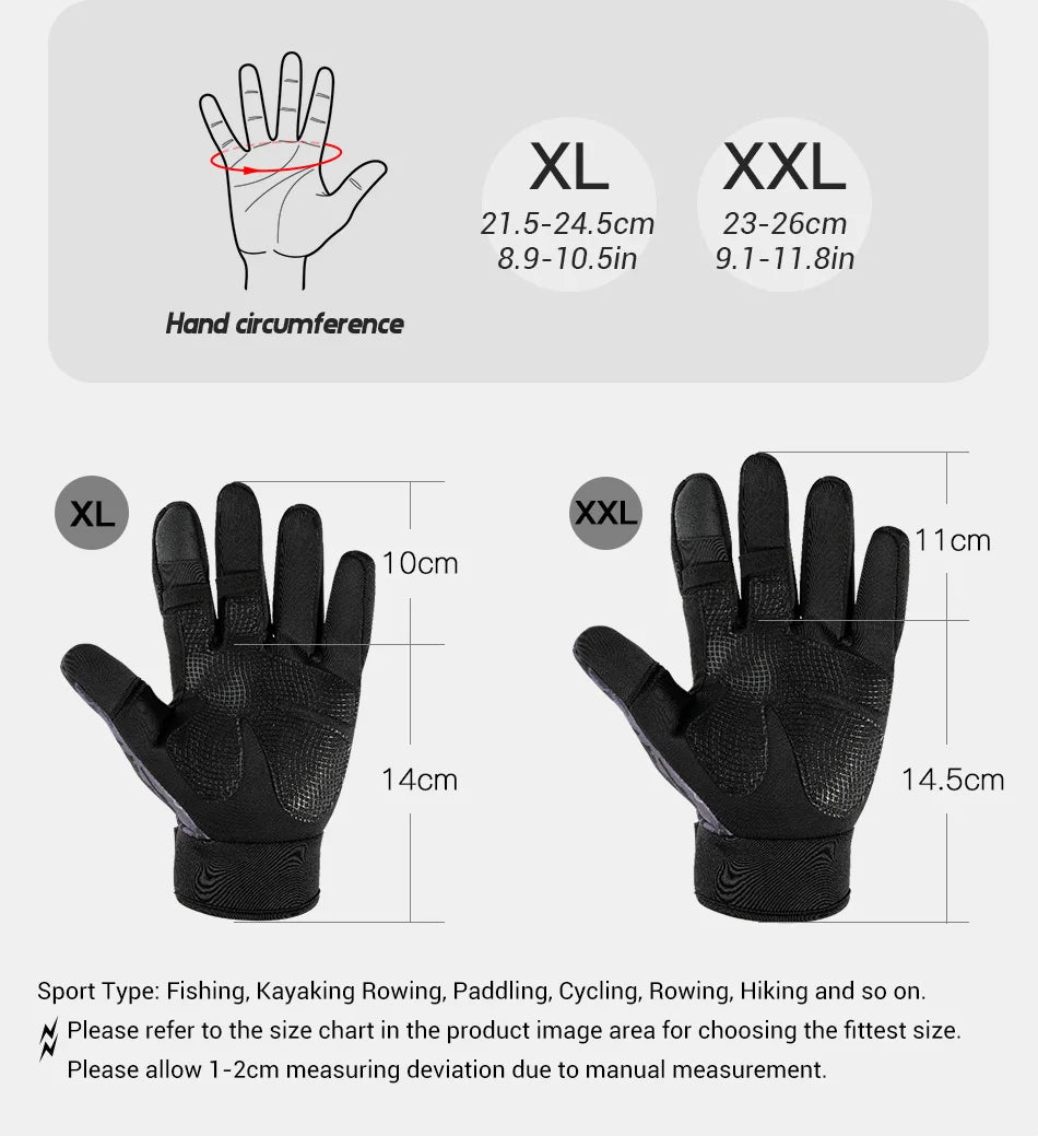 Unisex NOEBY Winter Fishing Gloves – Full Finger/Three Finger Anti-Slip Gloves