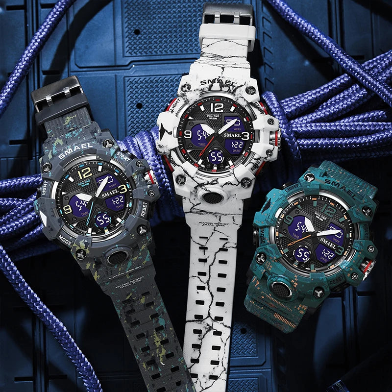 New Camouflage Military Watch – Outdoor Sport, Waterproof & Multi-Function