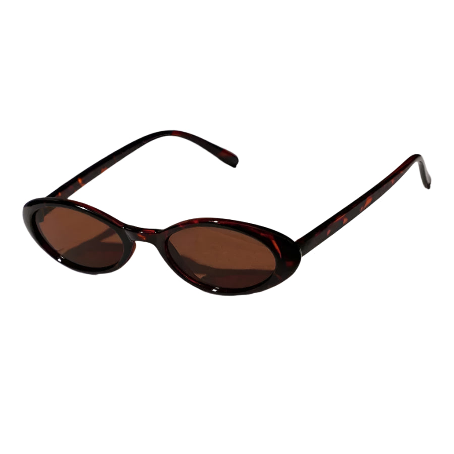 Sexy Small Oval Women's Sunglasses – Retro Chic with Leopard & Colorful Shades