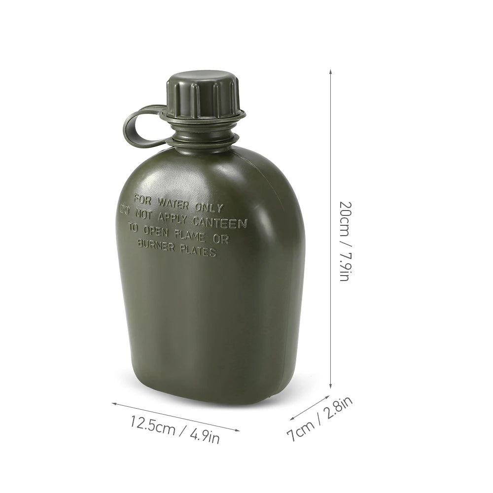 1L Outdoor Military Style Canteen Bottle