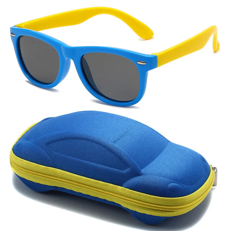 Classic Kids Silicone Sunglasses – Durable UV400 Protection for Boys & Girls