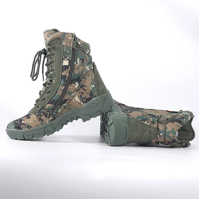 High-Top Tactical Boots – Camouflage & Durable for Outdoor Adventures