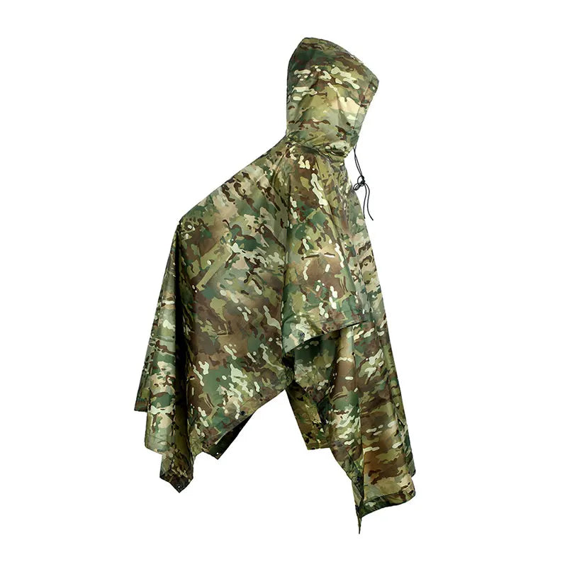 Unisex Camouflage Waterproof Poncho