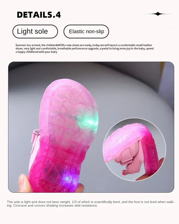 Hello Kitty LED Light Sandals – Cute & Comfy Summer Shoes for Toddlers