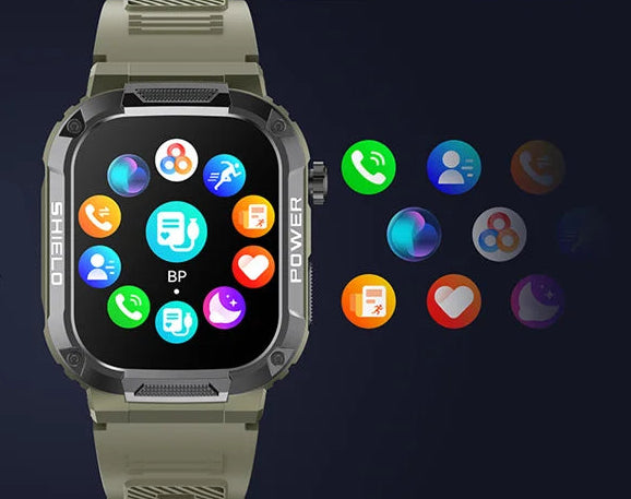 2024 Military-Grade Smartwatch – Rugged, Waterproof, and Ready for Action