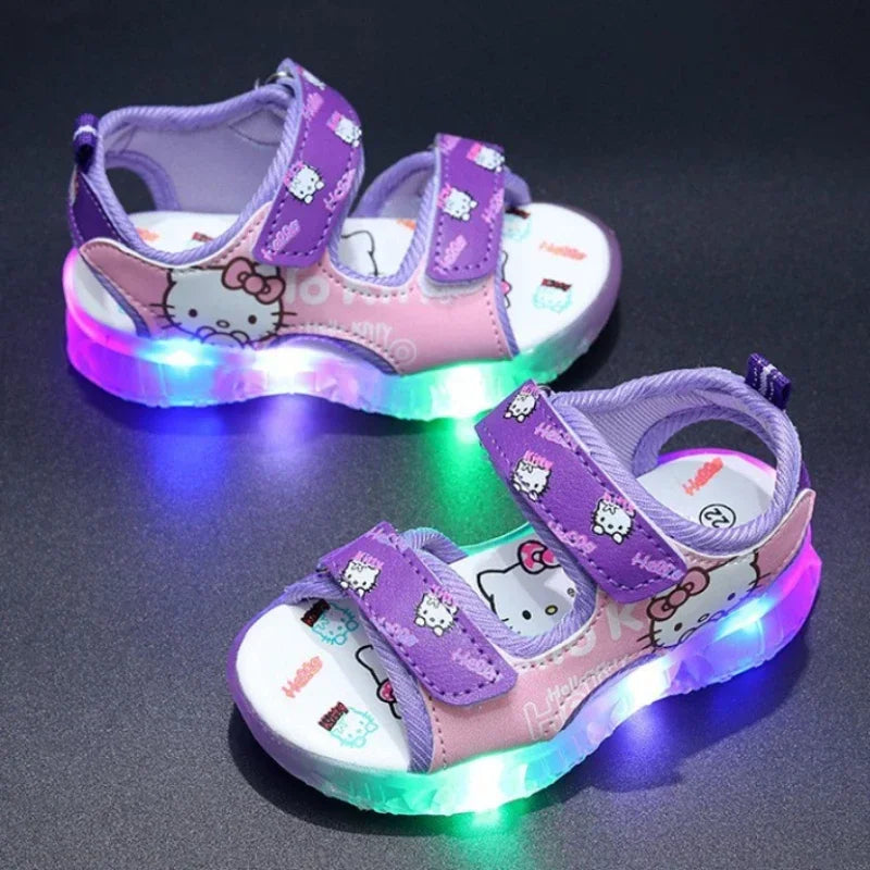 Hello Kitty LED Light Sandals – Cute & Comfy Summer Shoes for Toddlers