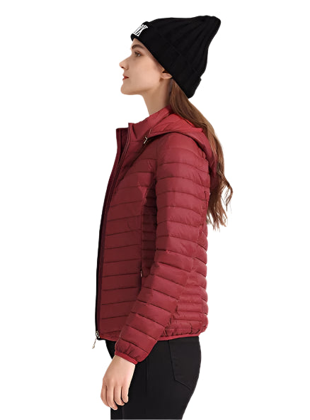 Women’s Lightweight Hooded Puffer Jacket – Warm, Waterproof & Stylish