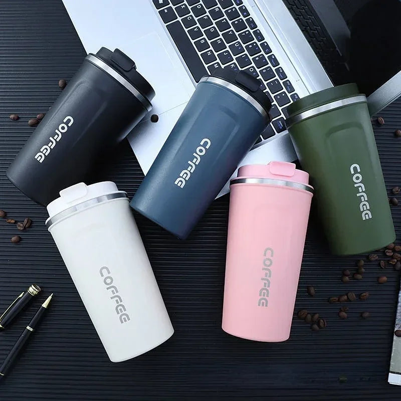 Stainless Steel Thermal Coffee Cup – Business Style Thermos Bottle