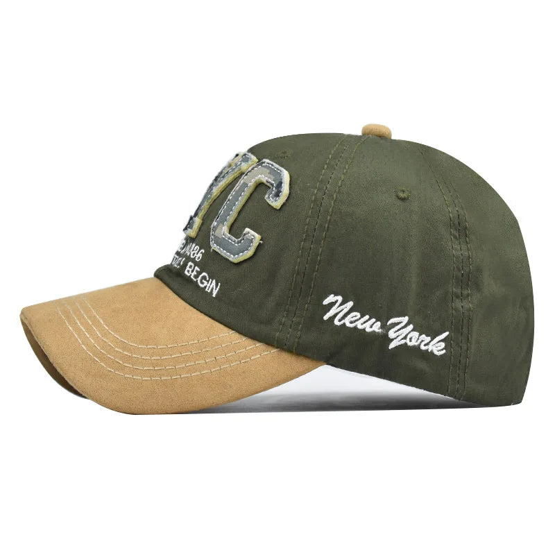 Retro-Style New York Snapback Baseball Cap
