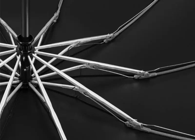 Fully Automatic Reverse Folding Umbrella with LED Flashlight