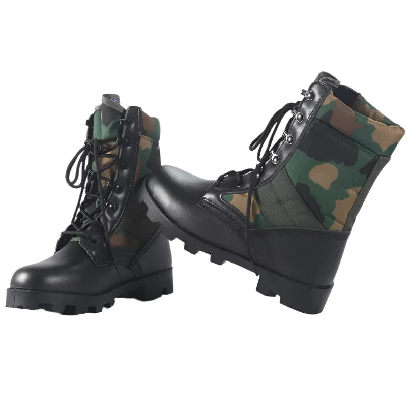 Tactical High-Top Boots – Shock-Absorbing and Durable for Outdoor Adventures