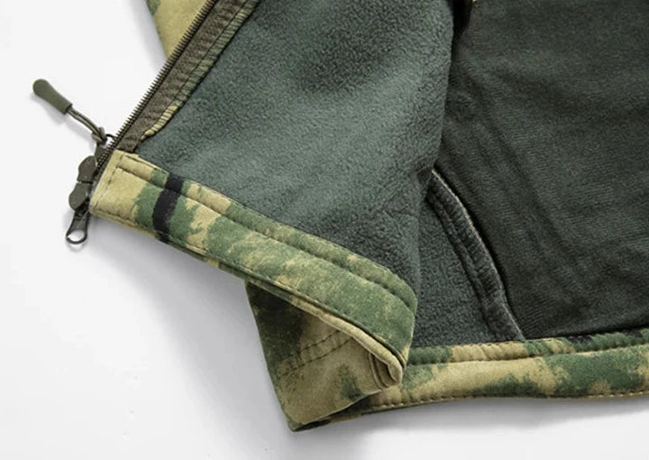 Soft Shell Tactical Jacket - Men’s Waterproof Fleece Hooded Coat